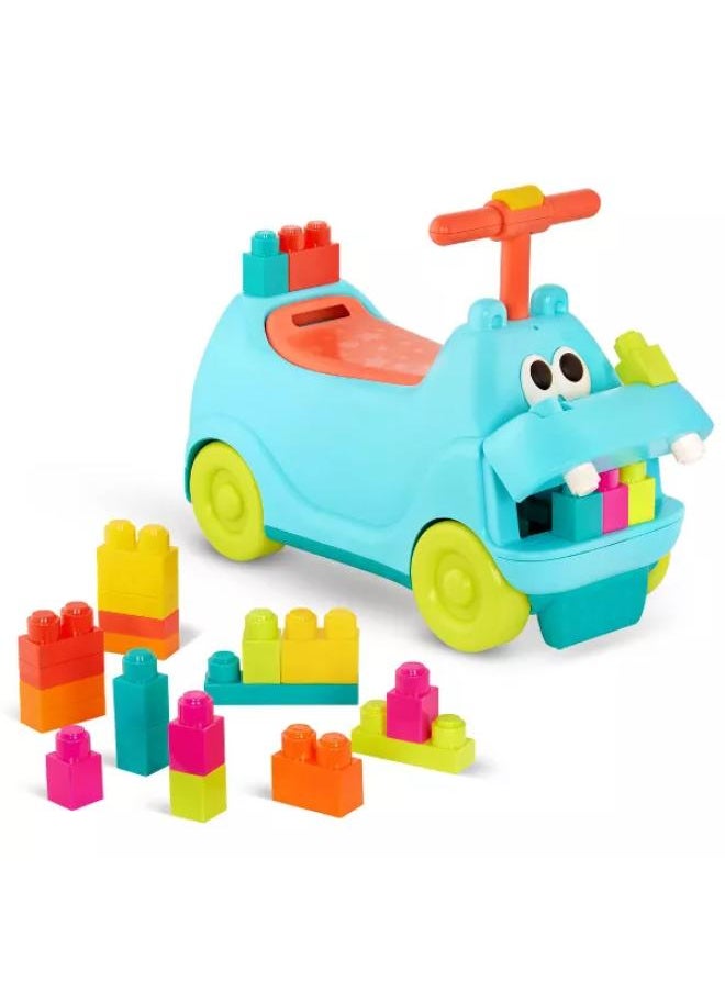 HIPPO RIDE-ON W/LARGE LOCBLOCS 26 Building Bricks -