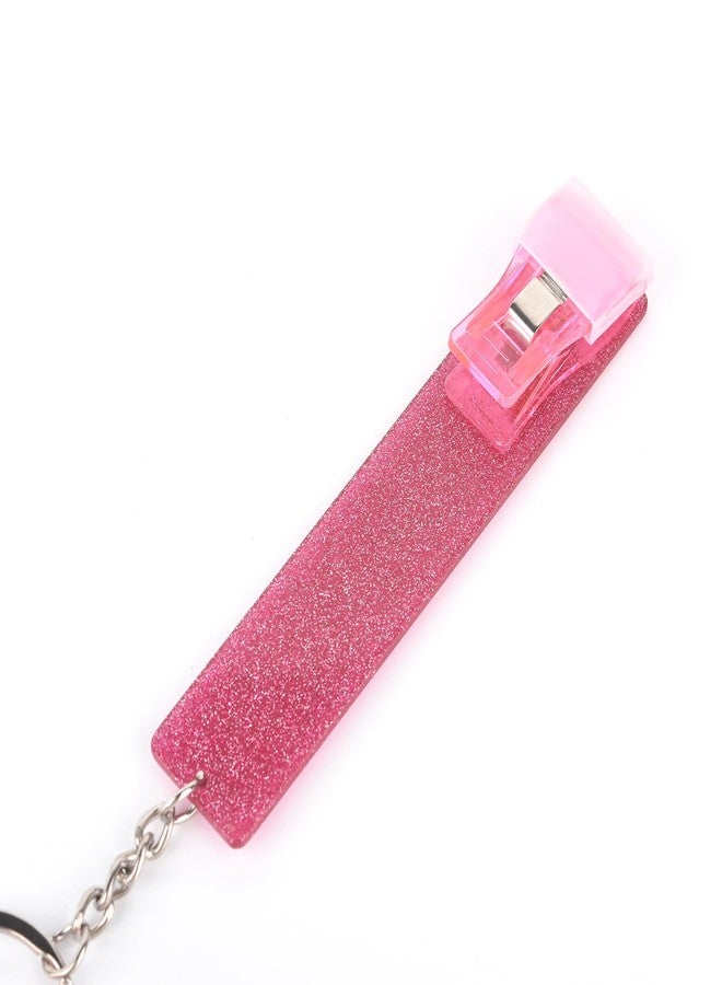 رولابلينج مشبك رولابلينج متعدد الوظائف لسحب البطاقات بدون تلامس، متوفر بـ 7 ألوان، مناسب للأظافر الاصطناعية الطويلة، مزود بسلسلة مفاتيح متعددة الوظائف لسحب بطاقات الصراف الآلي (وردي). - Image 2