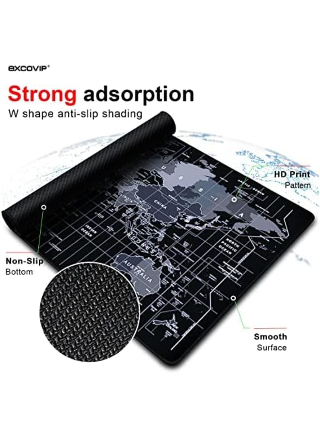 excovip Gaming Mouse Pad Xxl Anti Skid 900X400Mm Mouse Pads Extended Large Desk Pad World Map Keyboard Mousepad Upgrade Version 9640 - Image 4