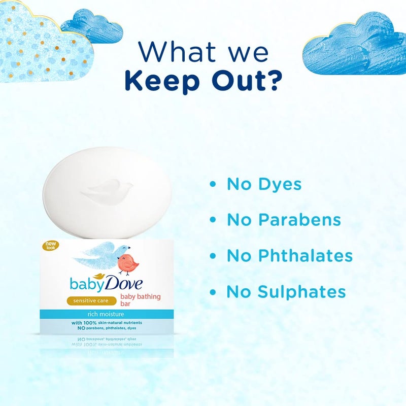 Baby Dove Rich Moisture Bathing Bar, 75g - India - Image 4