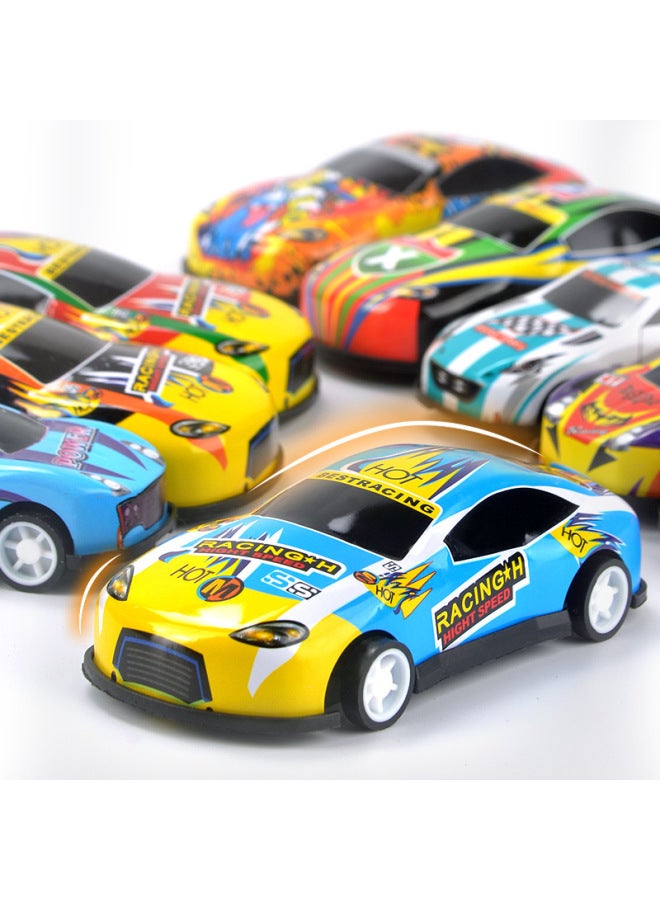 Huili Graffiti Car Alloy Iron Shell Iron Model Car Children's Toys Kindergarten Gift Bags Wholesale-Color: 8.6cm Short Window Racing Series  - Image 3