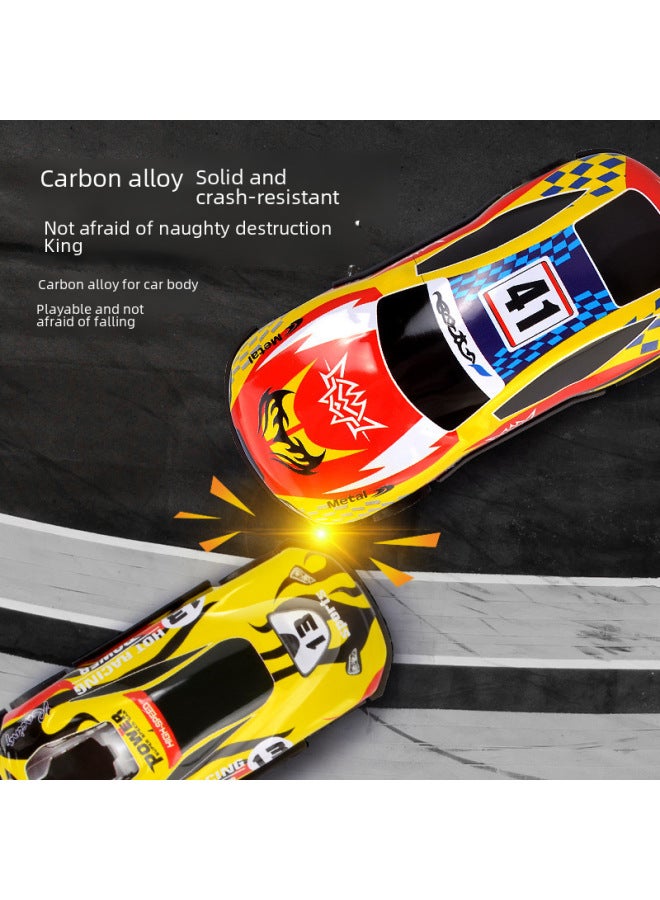 Huili Graffiti Car Alloy Iron Shell Iron Model Car Children's Toys Kindergarten Gift Bags Wholesale-Color: 8.6cm Short Window Racing Series  - Image 4