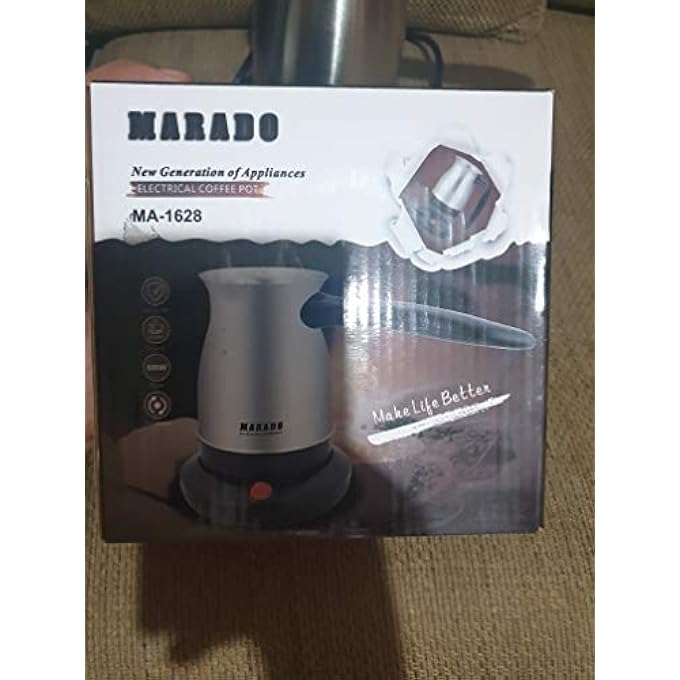 MARADO Stainless Steel Mini Turkey Coffee Maker Machine Travel Portable Electrical Pot Kettle - Image 4