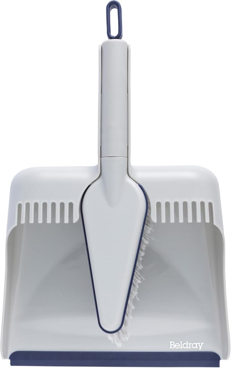 Beldray LA032760FEU7 Deep Clean Dustpan and Brush Set – Sweeping Brush with Pointed Head for Hard-to-Reach Areas, Scratch-Free Bristles, Rubber Lip for Easy Dust Collection, Built-In Bristle Comb - Image 3