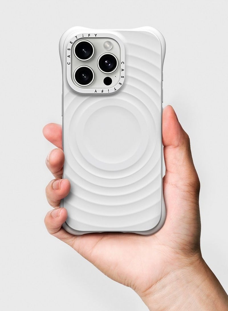 Casetify Ripple Case, Impact Protection Shock Absorbing Cover, Anti-Microbial, Slim & LightWeight, Wireless Charging Compatible（White） - Image 3