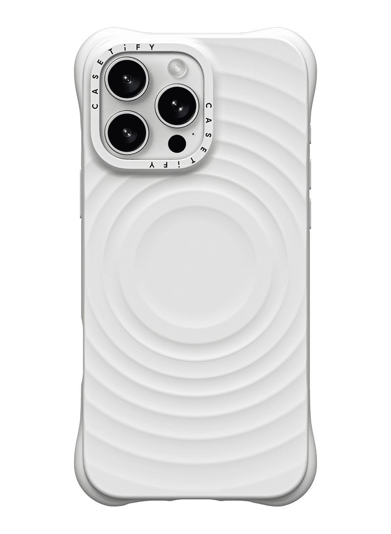 Casetify Ripple Case, Impact Protection Shock Absorbing Cover, Anti-Microbial, Slim & LightWeight, Wireless Charging Compatible（White） - Image 1