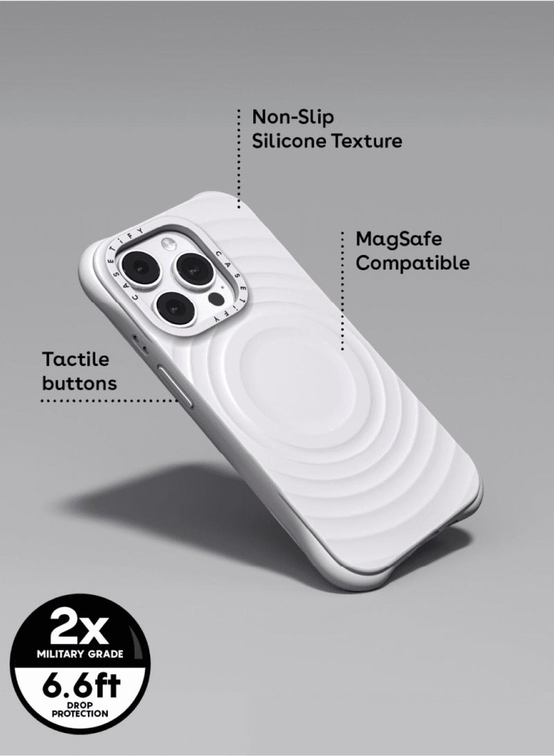 Casetify Ripple Case, Impact Protection Shock Absorbing Cover, Anti-Microbial, Slim & LightWeight, Wireless Charging Compatible（White） - Image 4