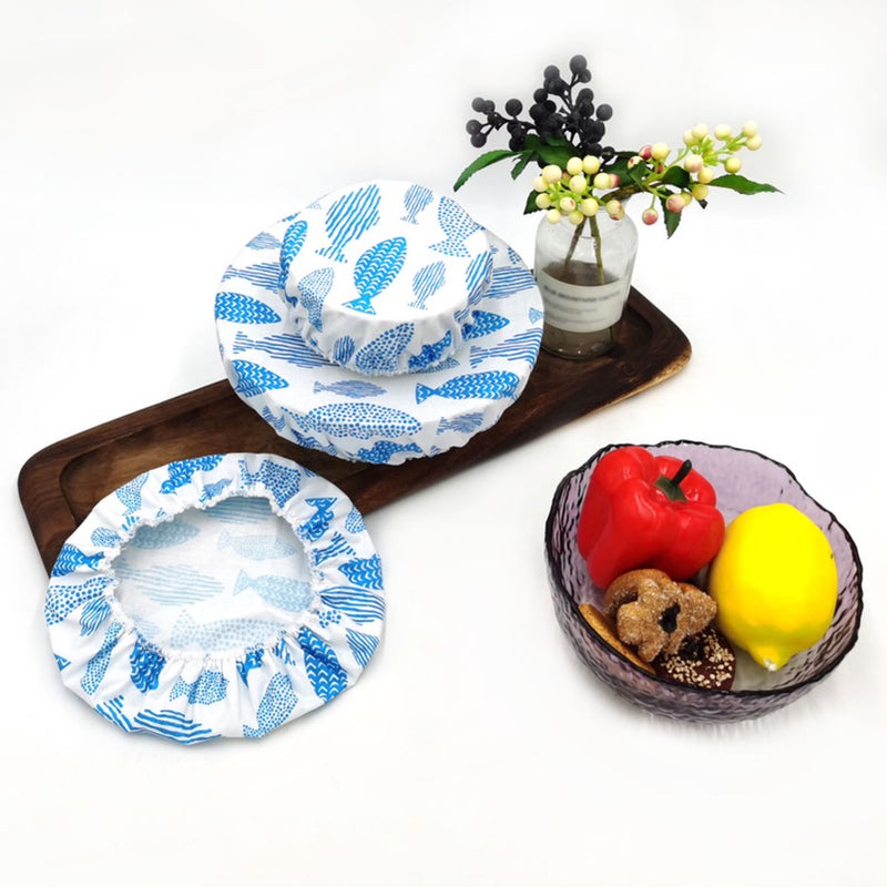 Beeswax Bowl Cover Wrapper Washable Reusable Food Storage for Sandwich Bread Fruit Vegetables Premium Elastic Strech Air Tight 3 Sizes S/M/L - Image 5