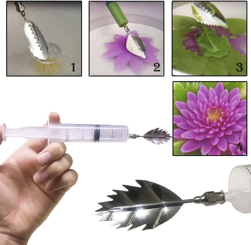 ANDRSAN Gelatin Jelly Art Starter Kit, 3D Flower Cake Decorating Tool, Set of 20 Piece DIY Needle Tips Pastry Tools - Image 3