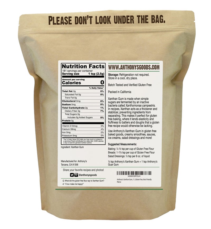 Anthony's Xanthan Gum, 1 lb, Batch Tested Gluten Free, Keto Friendly, Product of USA - Image 2