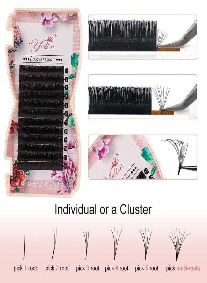 YELIX Auto Blooming Easy Fan Lash Extensions 0.05/0.07mm Thickness C/CC/D Curl 8-15mm Mixed Length, Self Fanning Volume Individual Lashes for Salon Lash Artists (CC, 0.05 Thickness 8-15mm) - Image 5