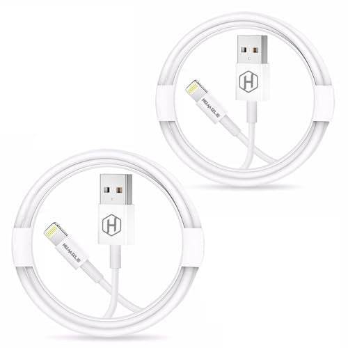 Humble USB to 8 Pin/Lightning Fast Charging Cable For iPhone 14/13/12/11/X/Xs/Xr/8/Plus,iPad Mini/Pro/Max,USB Type-A Power Delivery Cord (Pack Of 2),White - Image 1