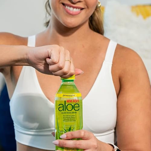 Iberia Aloe Vera Drink with Pure Aloe Pulp, Variety, (Pack of 8) 2 x Original, 2 x Mango, 2 x Pineapple, 2 x Strawberry - Image 5