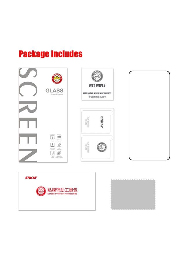 ENKAY Case For Samsung Galaxy S23+ 5G 1pcs Full Glue 0.2mm Tempered Glass Full Film, Support Fingerprint Unlock - Image 2