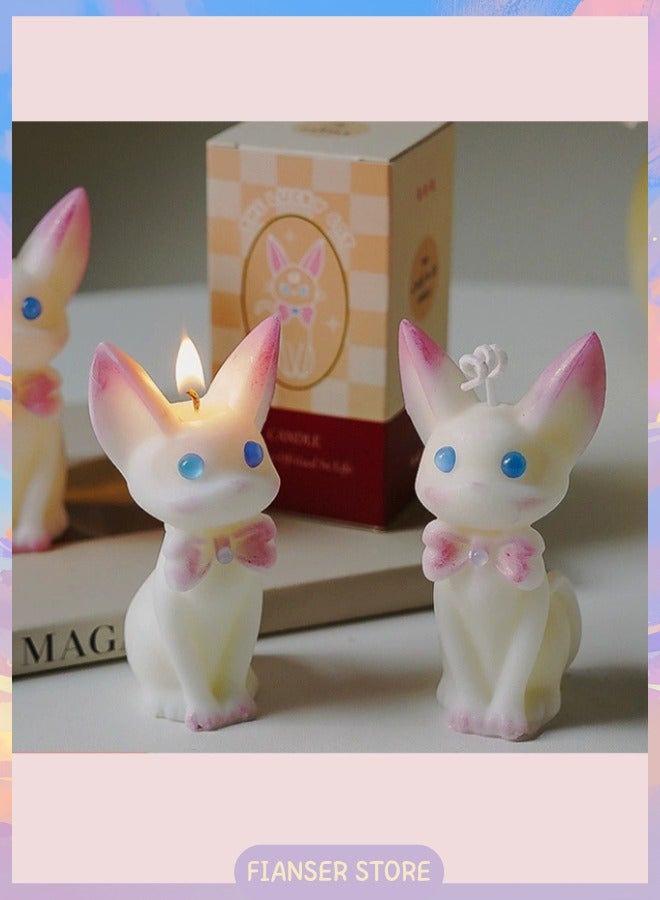 Fianser Candles Handmade Cat Kitty Home Scented 5 Hours Fragrance Aromatherapy Gift Wax Natural Soy Stress Relief Luxury Wedding Bathroom Birthday Yoga Anniversary - Image 1