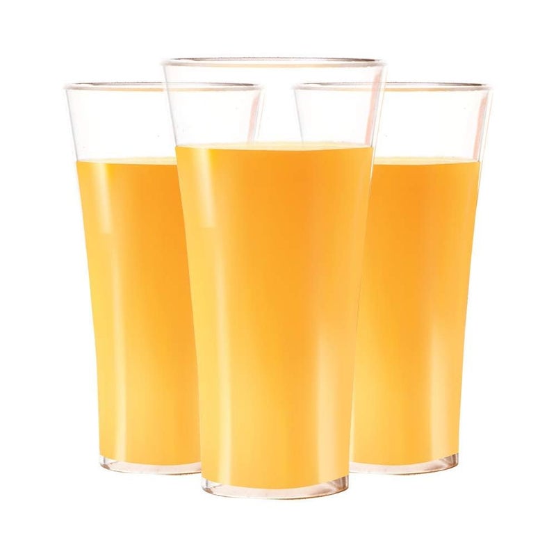 PARSE PERSONAL CARE Plastic Juice Glass 6 Pieces Transparent - Image 5