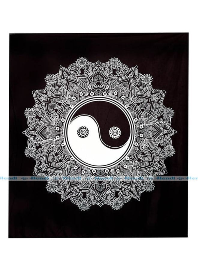 هندي منداله مفرش حائط مطبوع بتصميم ماندالا بوهيمي – ديكور فني هيبي ملون – بوليستر خفيف الوزن  – لتزيين غرفة النوم أو المعيشة أو السكن الجامعي - Image 2