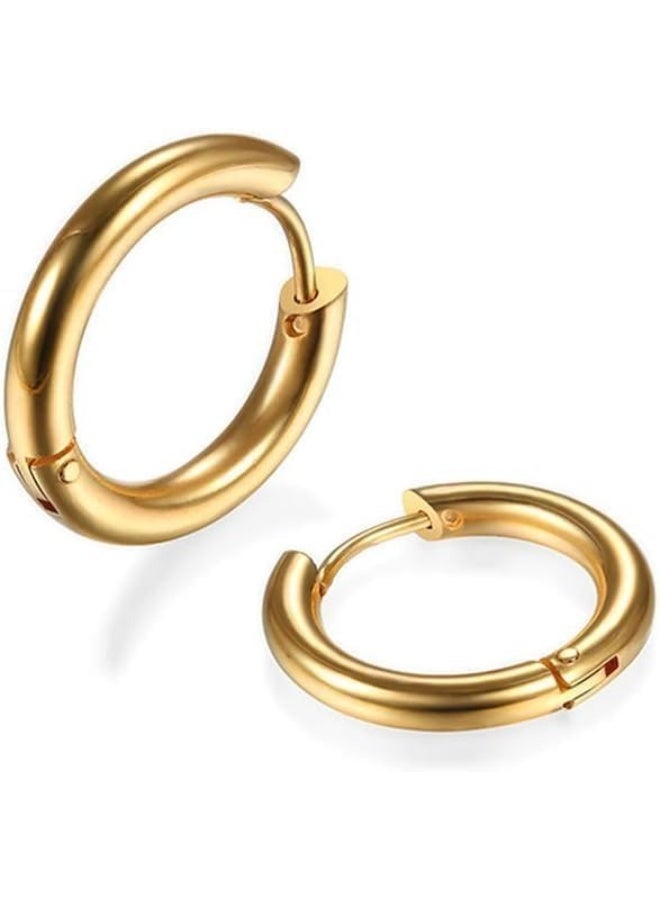 Hoop Earrings for Women and Girls - Size 3mm  - Image 2
