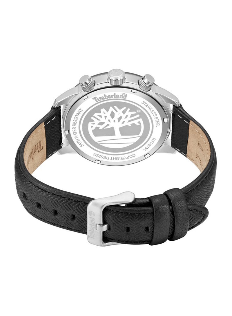 Timberland Men Quonset Blue Dial Silicone Strap Multifunction Watch for Men, 44mm - Image 3