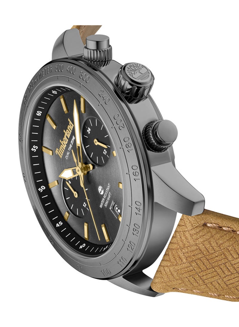 Timberland Men Quonset Blue Dial Silicone Strap Multifunction Watch for Men, 44mm - Image 4