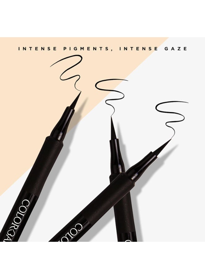 Colorbar Ultimate Eye Liner, Black, 1ml | Waterproof | Transfer-proof | Lasts upto 16 hours - Image 2
