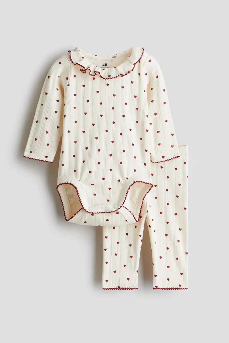 H&M 2-piece cotton jersey set
