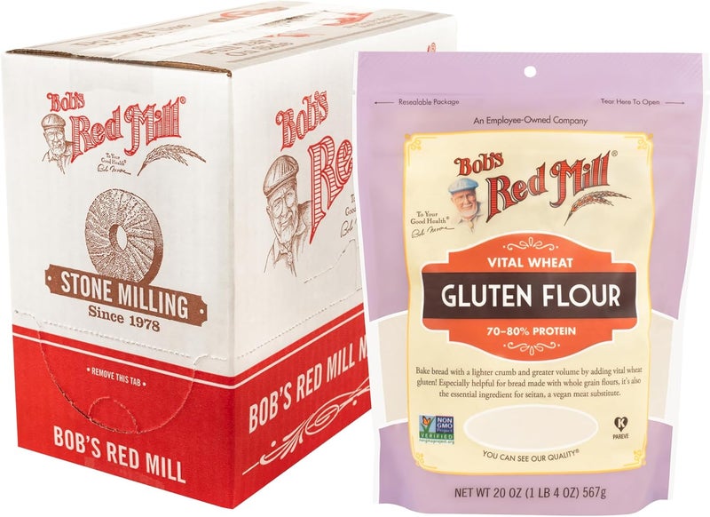 Bob's Red Mill دقيق جلوتين القمح الحيوي من بوب's ريد ميل، 20 أونصة - Image 1