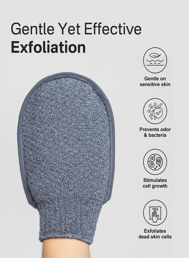 Yiclick Heavy Exfoliating Gloves Mitts, Exfoliating Body Scrubber Exfoliator For Shower Bath, Korean Body Scrub Mitts for Dead Skin Remover, Loofah Luffa Sponge Wash Cloth For Men Women - Image 3
