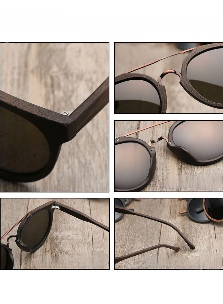 HDCRAFTER New Wood Grain Polarized Sunglasses - Image 3