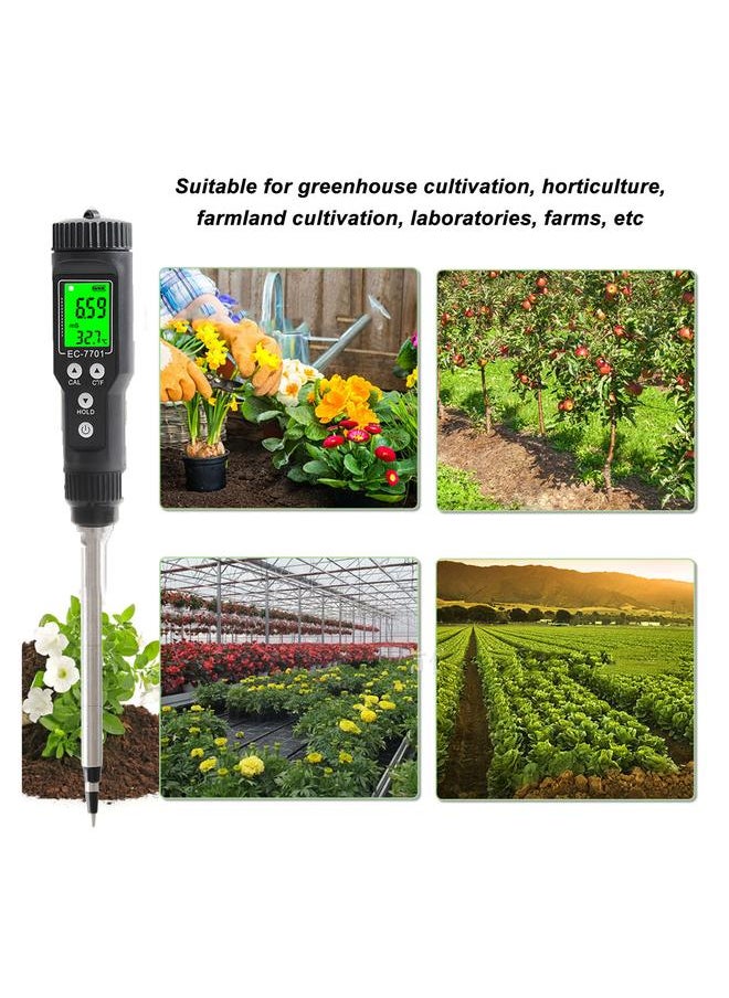 Thoraya - Digital Soil Meter Highly Accurate Reliable Portable Digital Direct Soil EC Tester for Greenhouse - Image 1