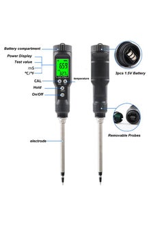 Thoraya Digital Soil Meter Highly Accurate Reliable Portable Digital Direct Soil EC Tester for Greenhouse  - Image 5