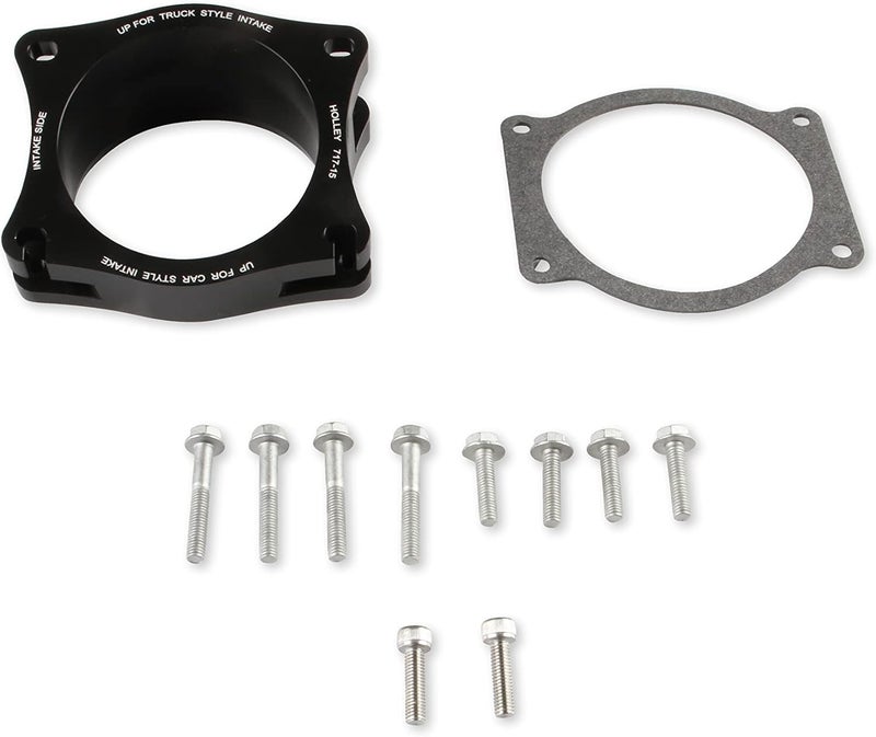 HOLLEY 717-15 Throttle Body Angle Adapter - LS and LT, and LT4 Intakes - Image 2