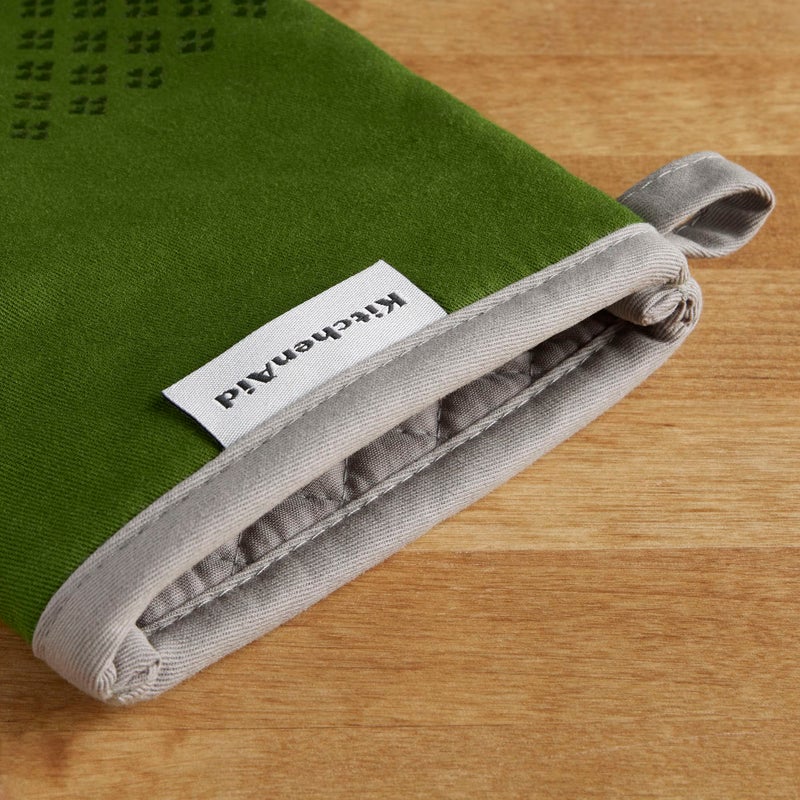 KitchenAid Asteroid Oven Mitt Set  Matcha Green 7""x12.5"" - Image 3