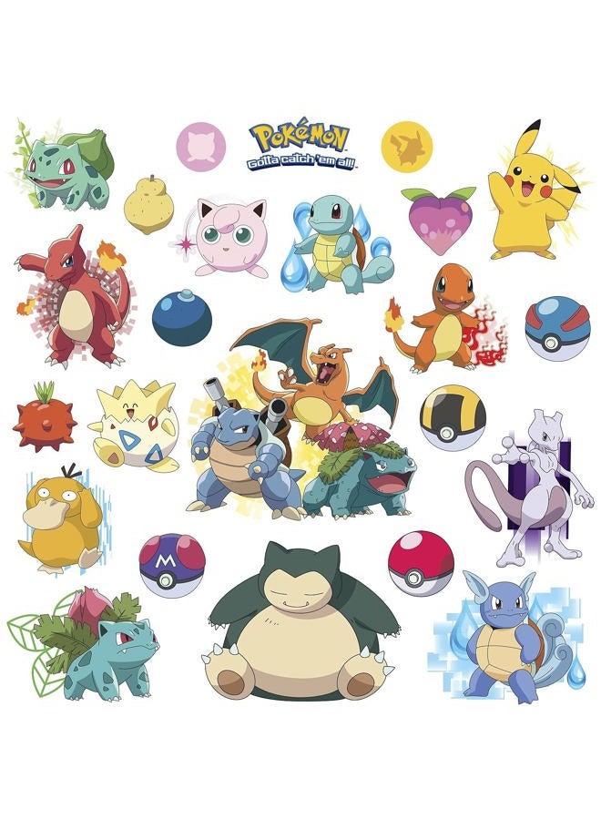 RoomMates RMK2535SCS Pokemon Iconic Peel and Stick Wall Decals - Image 1