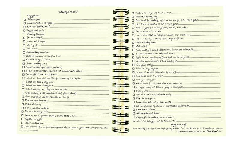 Write It Down Wedding Planner, My Wedding Journal - Kraft Hard Cover - Image 4