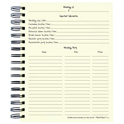 Write It Down Wedding Planner, My Wedding Journal - Kraft Hard Cover - Image 2