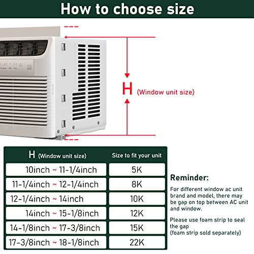 Flehomo Window Air Conditioner Side Panels with Frame, Adjustable Insulation AC Side Panel for 5,000 BTU Window AC Unit, Frame Included - Image 3