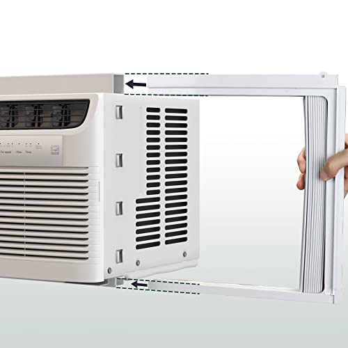 Flehomo Window Air Conditioner Side Panels with Frame, Adjustable Insulation AC Side Panel for 5,000 BTU Window AC Unit, Frame Included - Image 4