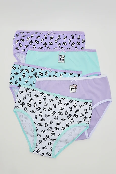 R&B 5 Pack Printed Bikini Briefs