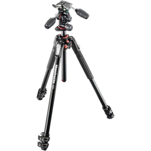 Manfrotto مجموعة حامل ثلاثي من الألمنيوم Manfrotto 190XPRO مع رأس ثلاثي الاتجاهات (MK190XPRO3-3W) - Image 1