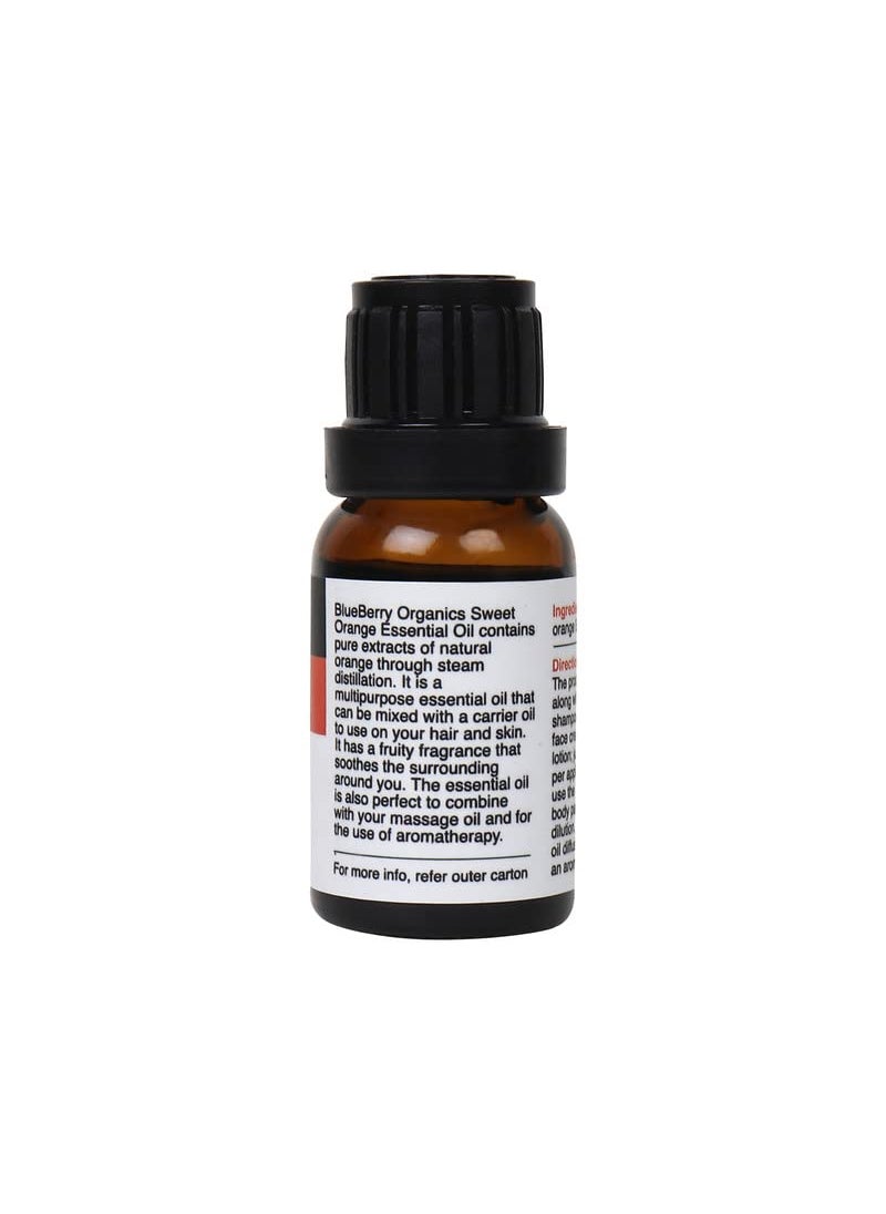 MLSPL BLUEBERRY ORGANICS MLSPL BLUEBERRY ORGANICS Sweet Orange Essential Oil Premium Therapeutic 15 ml  - Image 3