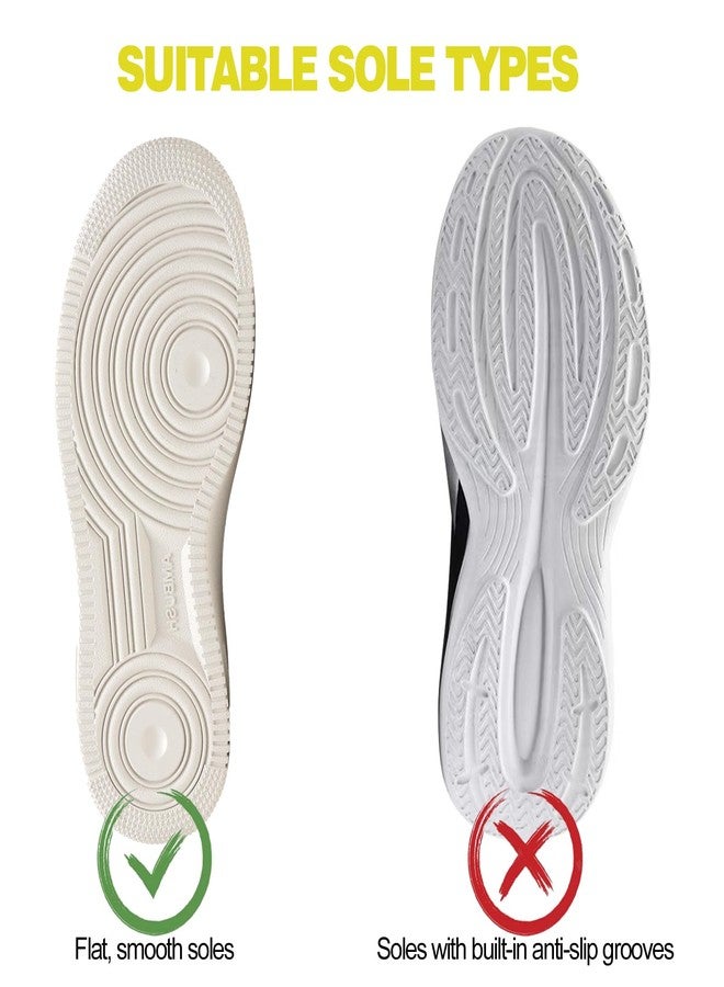 XQDALIN Sole Protectors 2 Pairs Sole Protector for Sneakers Clear Self-Stick Shoe Sole Crease Protector Easy Application Non-Slip Waterproof Design Non-Residue - Image 3