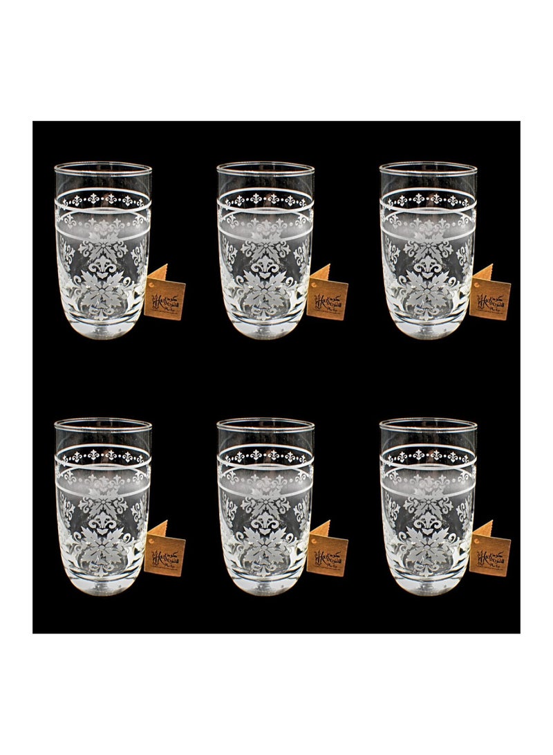 KuduArts Tumblers Glass Cups for Water Juice 6 Pieces - Image 1