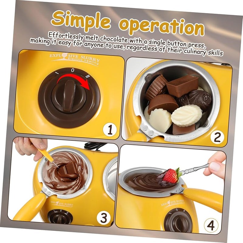 Electric Chocolate Melting Pot Double Boiler Safe Easy To Use With Molds 110V - Image 4