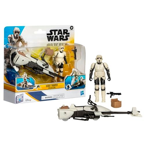 STAR WARS حرب النجوم عالم ملحمي من أكشن دراجة سكوتر تروبر 4 إنش لعبة سيارة للأولاد والبنات من عمر 4 سنوات وما فوق - Image 1