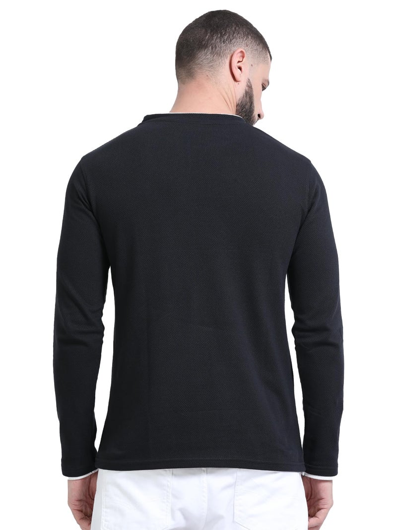 fanideaz Mens Popcorn Cotton Tshirt for Men Oversized Tshirts for Men_Black_5521_2XL - Image 4
