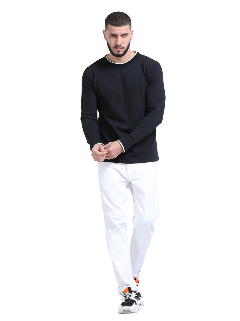 fanideaz Mens Popcorn Cotton Tshirt for Men Oversized Tshirts for Men_Black_5521_2XL - Image 5