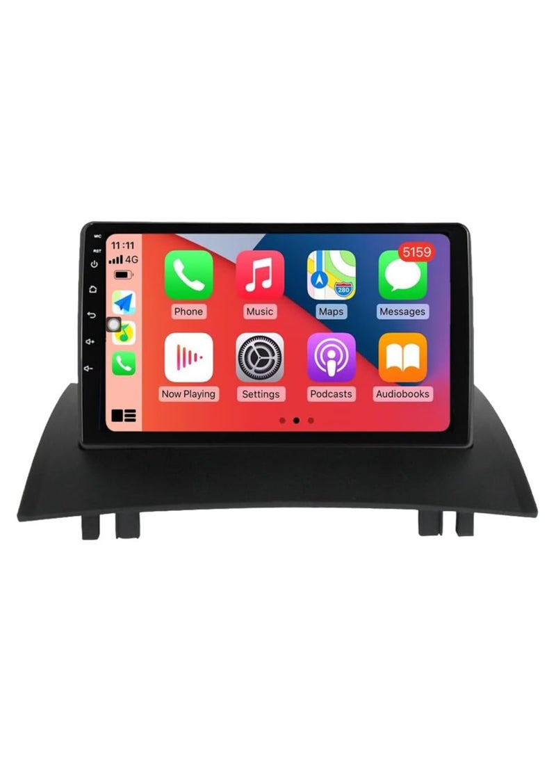 SHEZA STAR - Android Car Stereo for Renault Megane 2 2002 2003 2004 2005 2006 2007 2008 2009 6GB RAM 128GB ROM 9 Inch Support SIM Card, Apple Carplay, MirrorLink WiFi BT, IPS Touch Screen with AHD Camera Included - Image 1