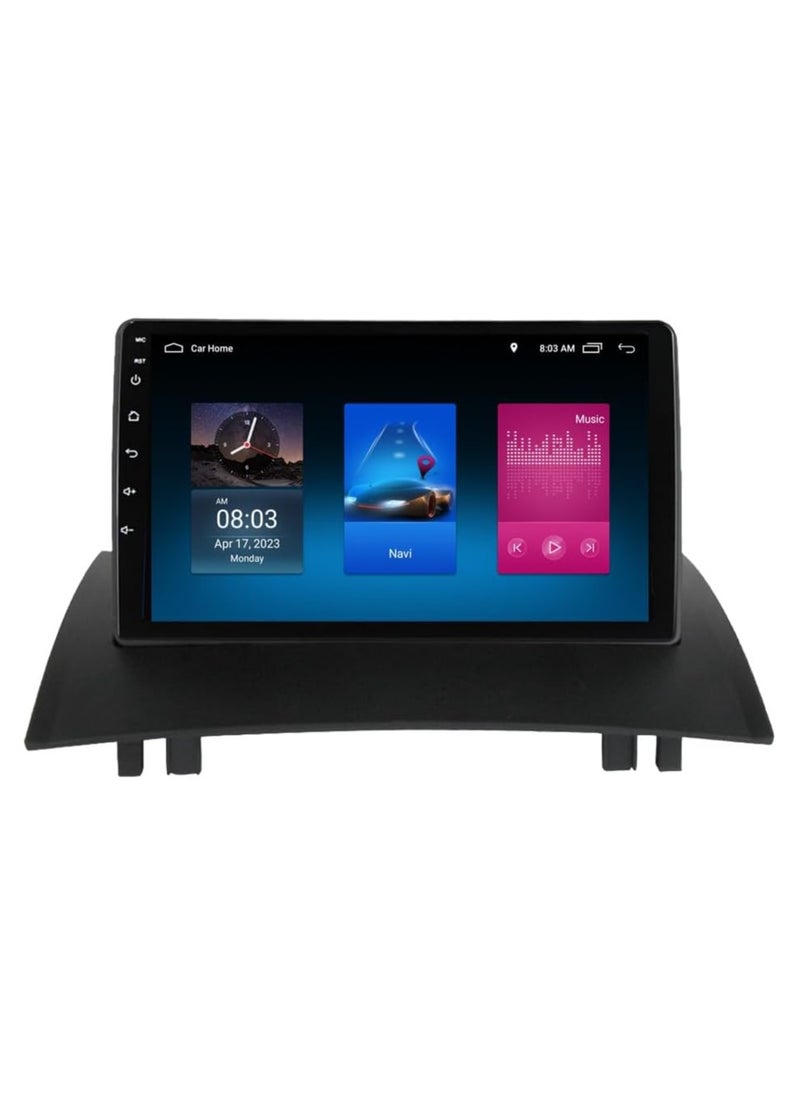SHEZA STAR - Android Car Stereo for Renault Megane 2 2002 2003 2004 2005 2006 2007 2008 2009 6GB RAM 128GB ROM 9 Inch Support SIM Card, Apple Carplay, MirrorLink WiFi BT, IPS Touch Screen with AHD Camera Included - Image 1
