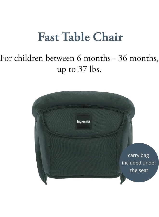 Inglesina Fast Table Chair - Award-Winning Convenient Baby High Chair - Use at Most Tables or Restaurants Without Leaving Scratches (Dark Green) - Image 2